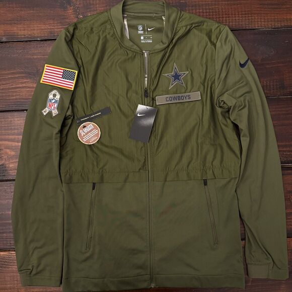Dallas Cowboys Nike Salute to Service Sideline Elite Hybrid Jacket - Picture 1 of 9